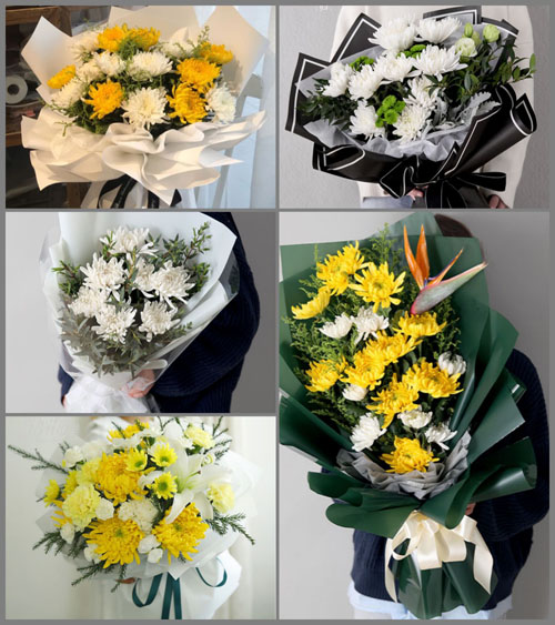 江苏扬州邗江区公道镇白事花束代送